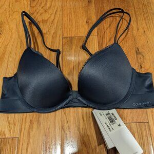 Calvin Klein Navy Blue Push Up Bra size 32A